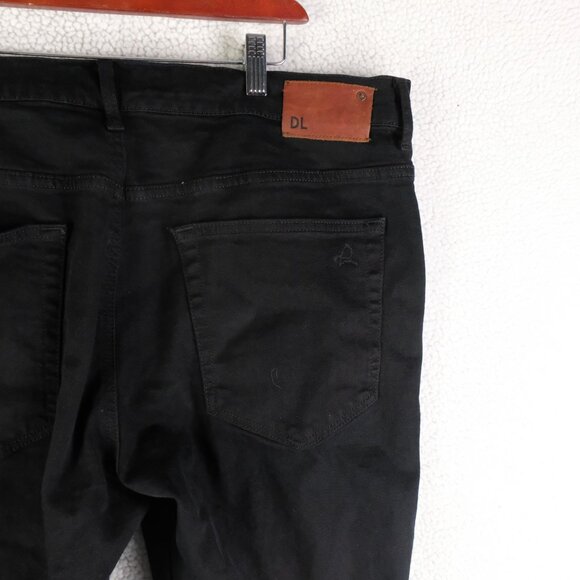 DL1961 Nick Jeans Mens 38 Black Classic Slim Fit Midnight Stretch Denim Pants - Picture 4 of 12